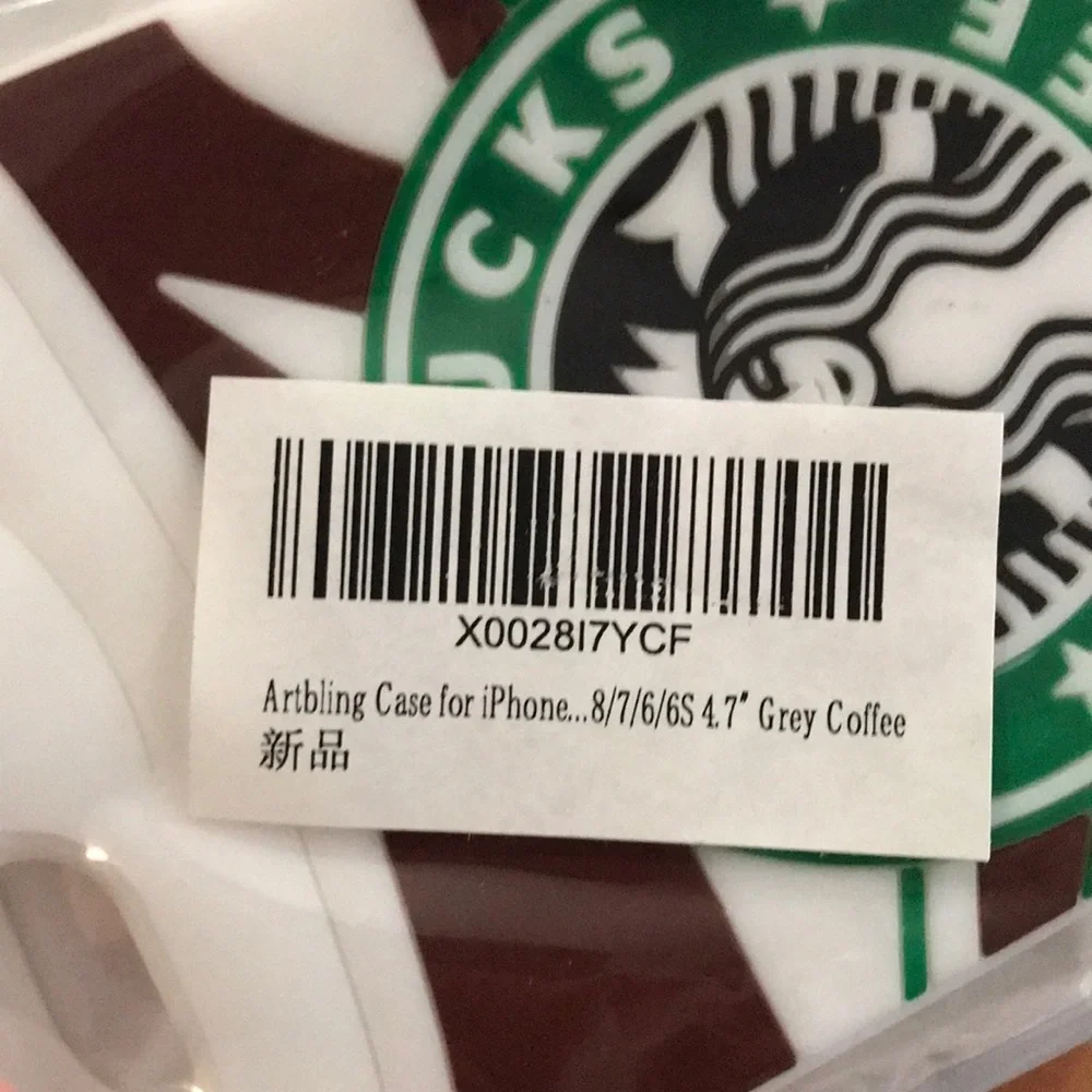 6/$20 New sealed Starbucks iPhone case 6/7/8